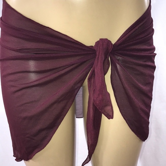 Zuliana Mesh Sarong Made in USA - Picture 3 of 4